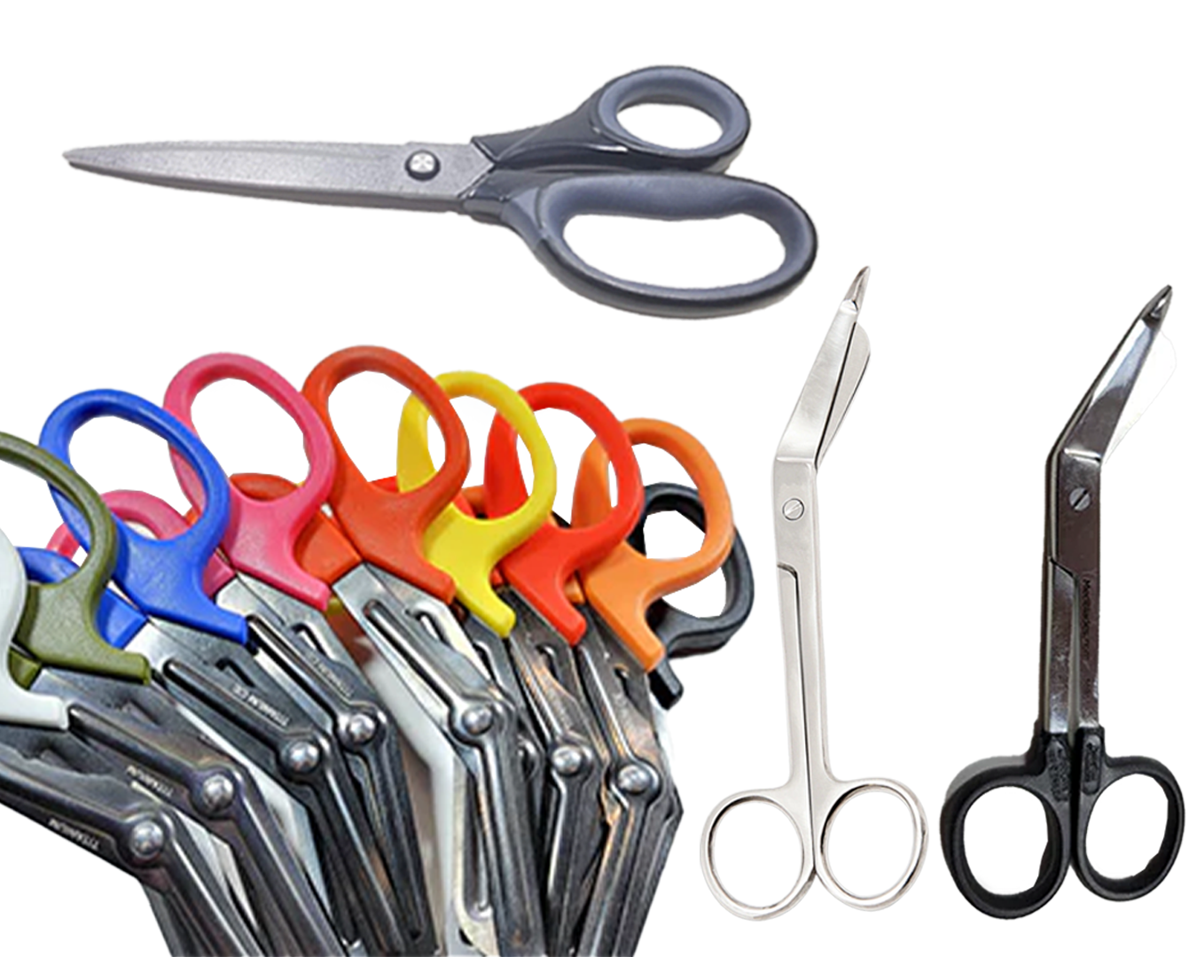Professional scissors and shears for surgical, medical, beauty, and lab use