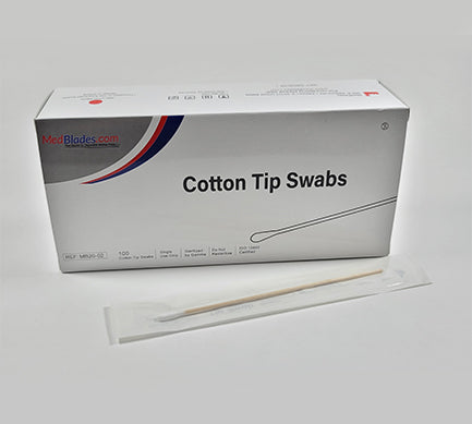 Cotton Swab 6", Sterile, Box of 100